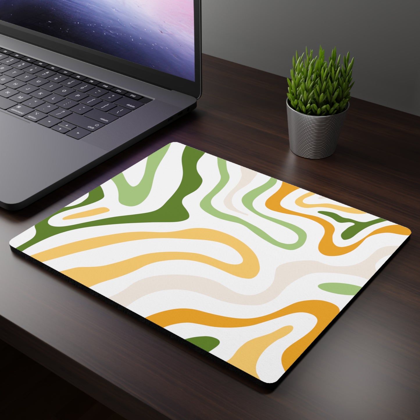 Green/Orange Topo Mouse Pad Small 18x entries 🎟️