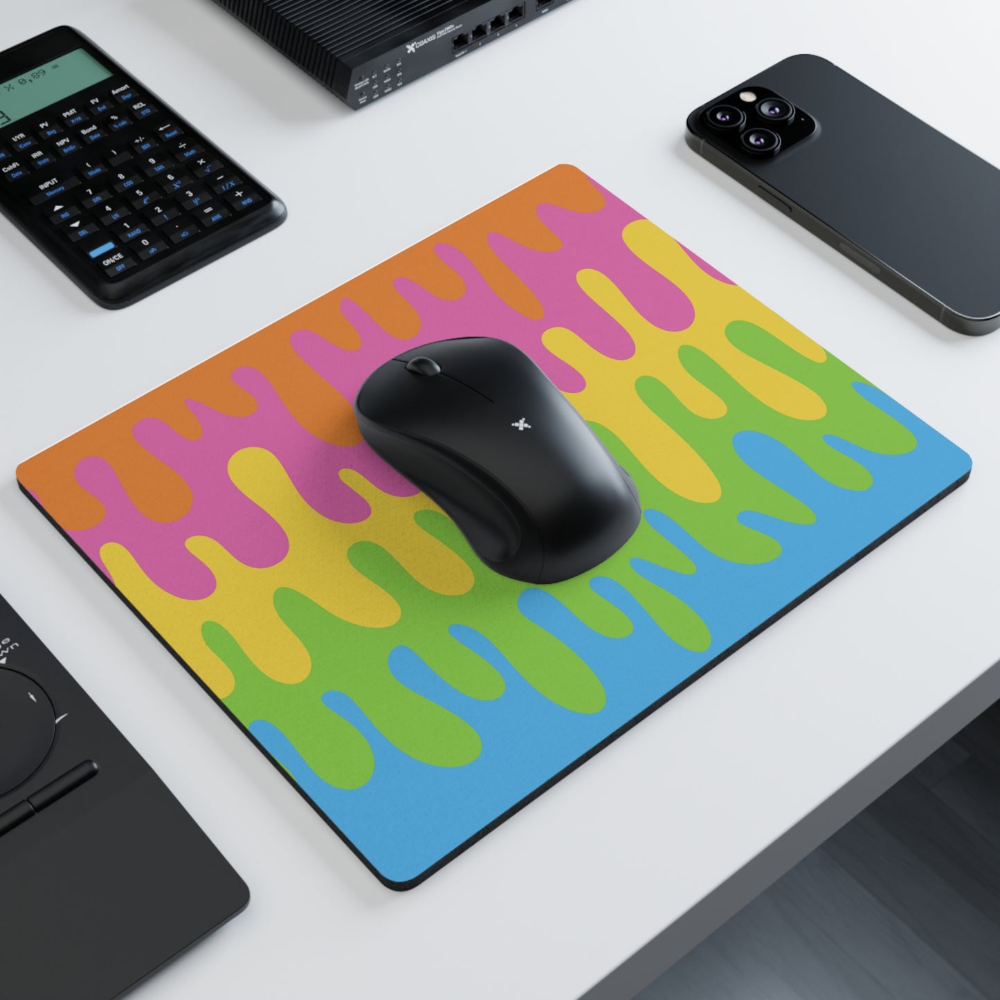 Rainbow Drip Mouse Pad Small 18x entries 🎟️