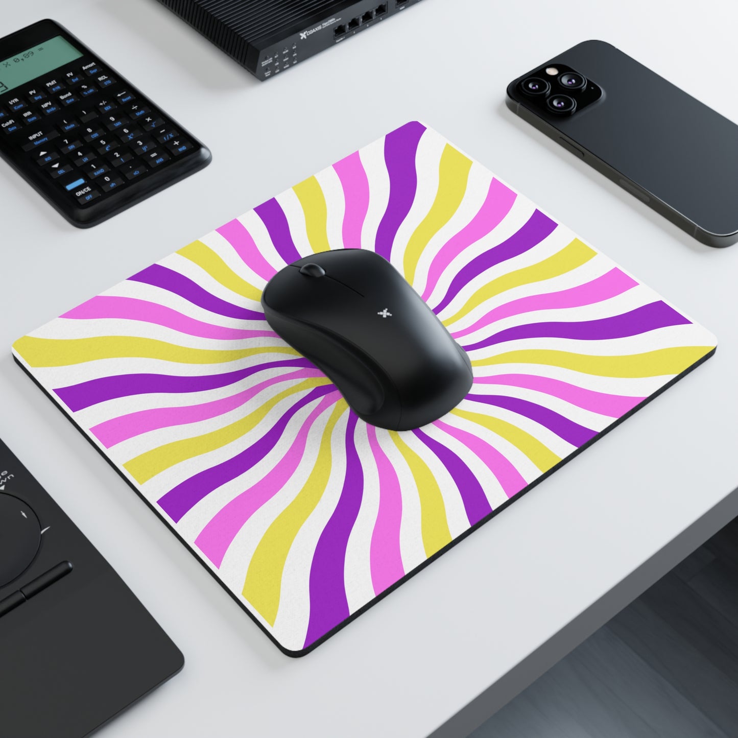 Purple Swirl Mouse Pad Small 18x entries 🎟️