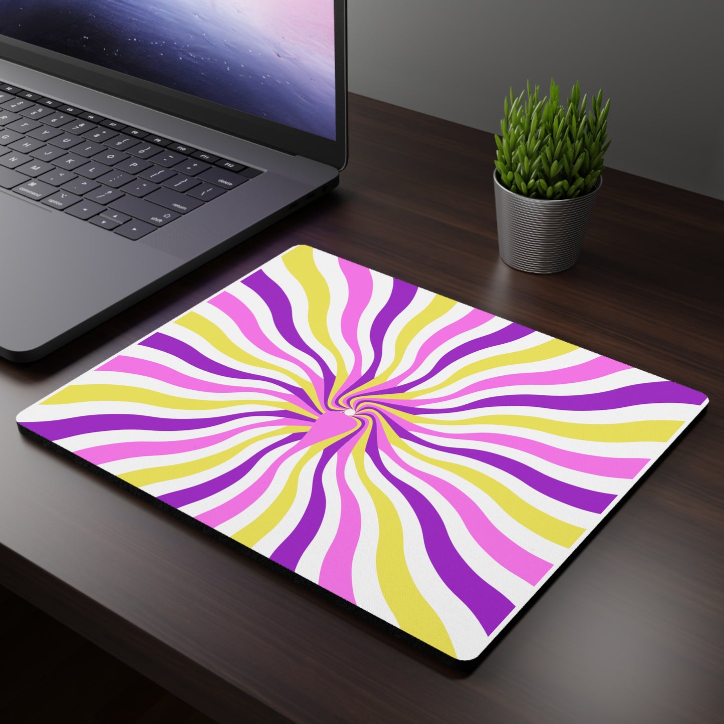 Purple Swirl Mouse Pad Small 18x entries 🎟️