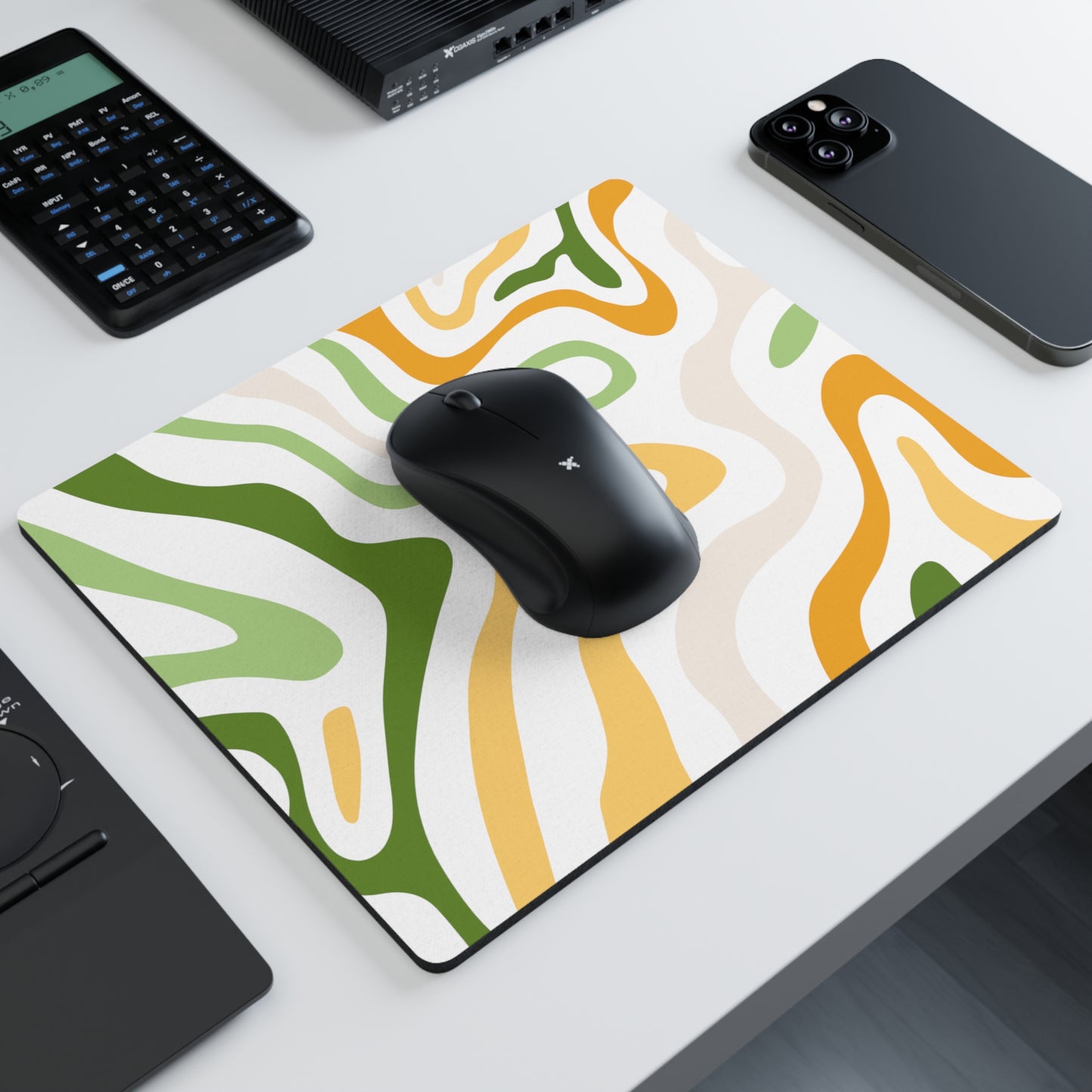 Green/Orange Topo Mouse Pad Small 18x entries 🎟️