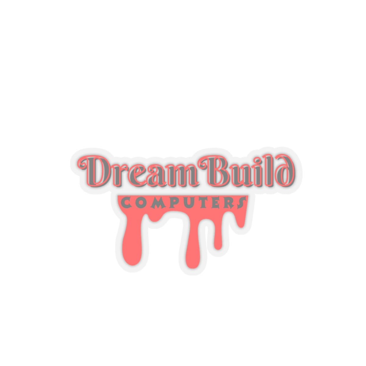 Red drip DreamBuildComputers Sticker 12x Entries 🎟️